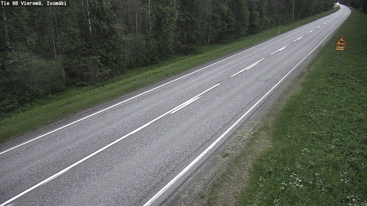 Weather Camera Image Väg 88 Vieremä, Isomäki, Vieremä, Pohjois-Savo