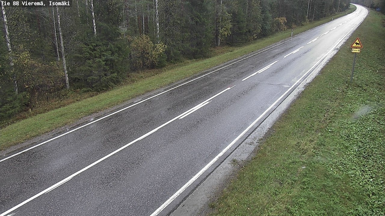 Weather Camera Image Road 88 Vieremä, Isomäki, Vieremä, Pohjois-Savo