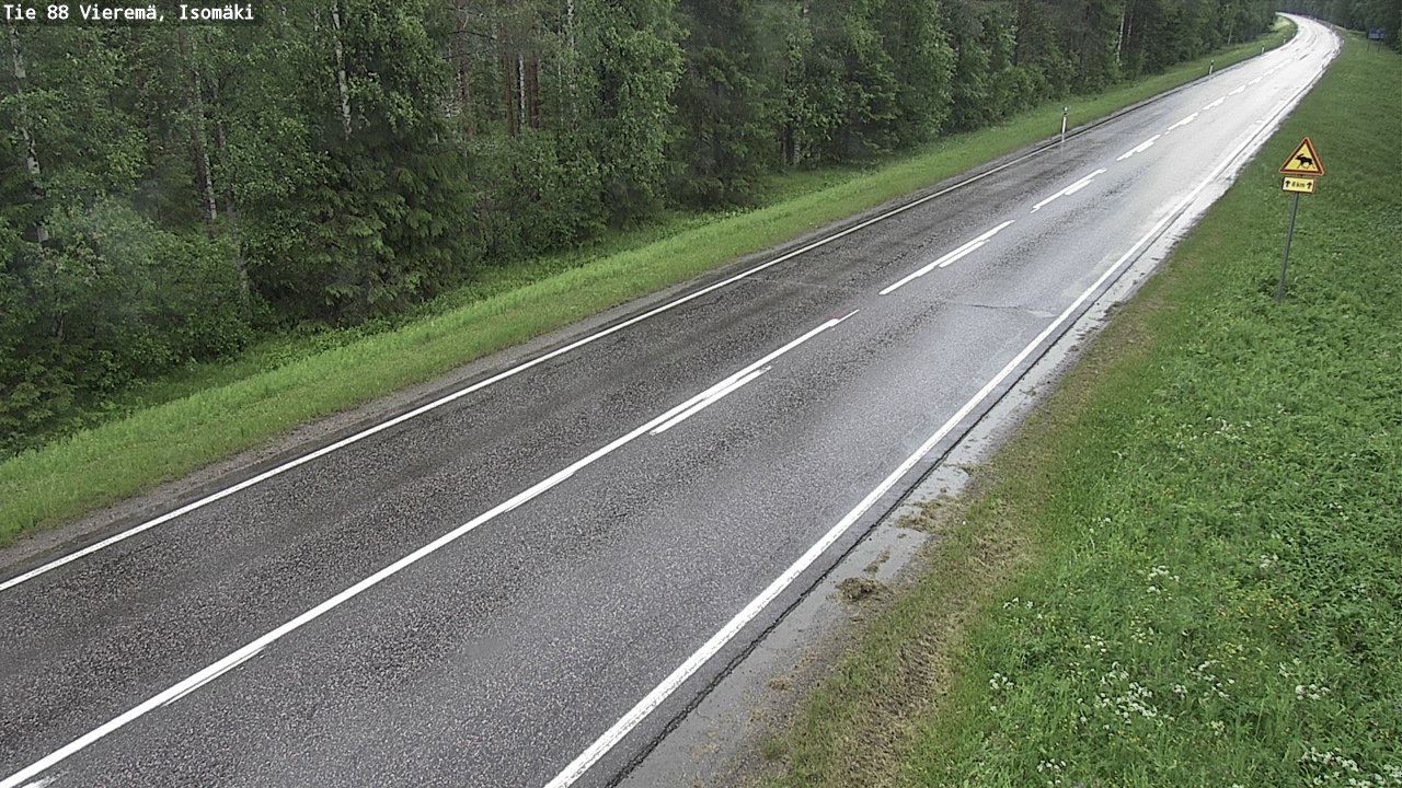 Weather Camera Image Road 88 Vieremä, Isomäki, Vieremä, Pohjois-Savo