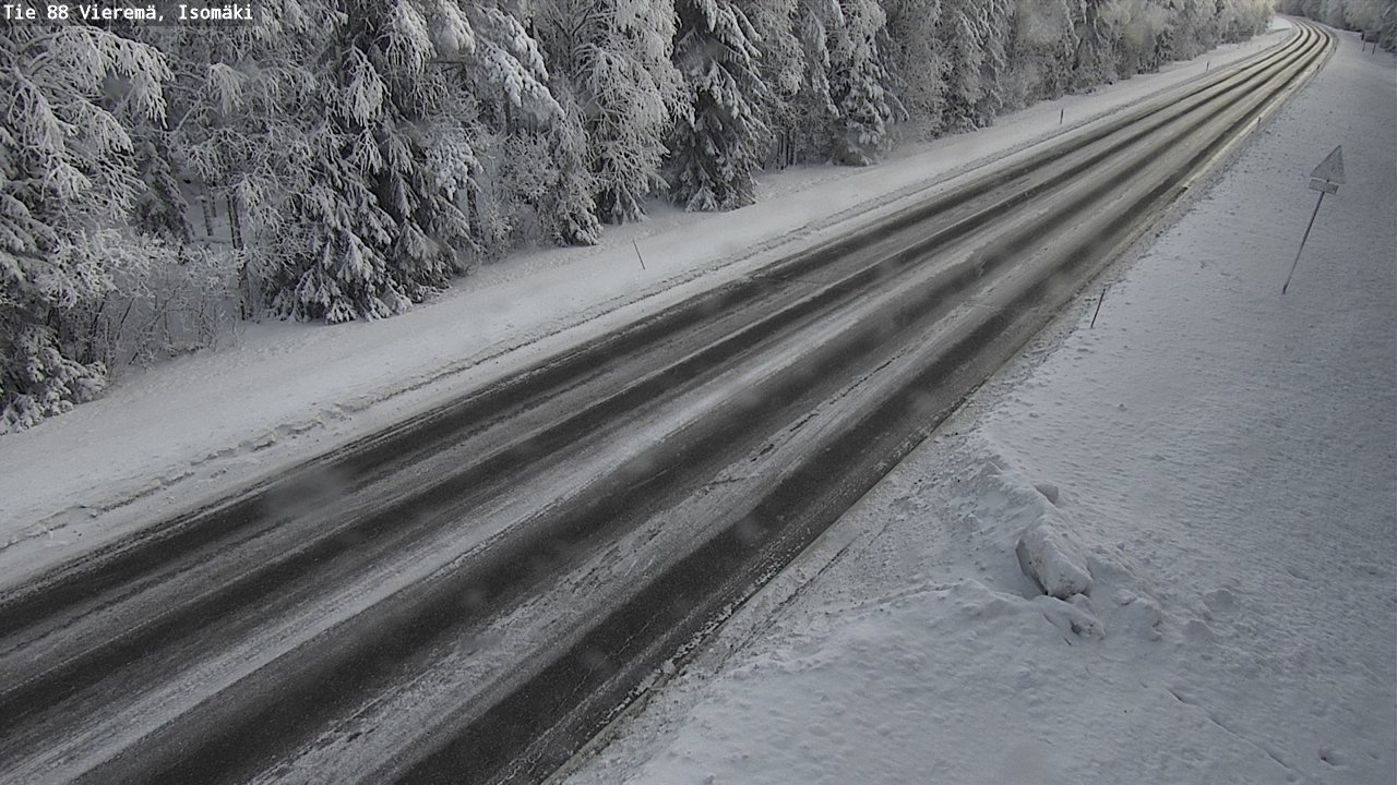 Weather Camera Image Road 88 Vieremä, Isomäki, Vieremä, Pohjois-Savo