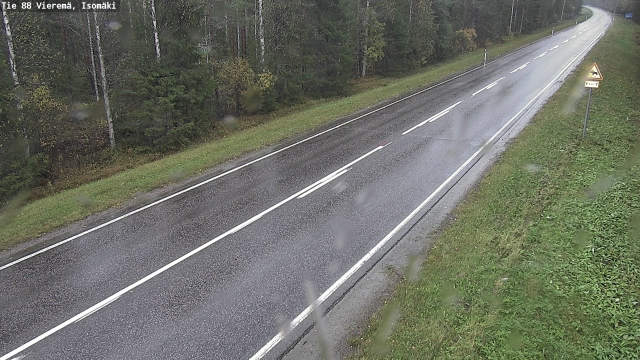 Weather Camera Image Road 88 Vieremä, Isomäki, Vieremä, Pohjois-Savo