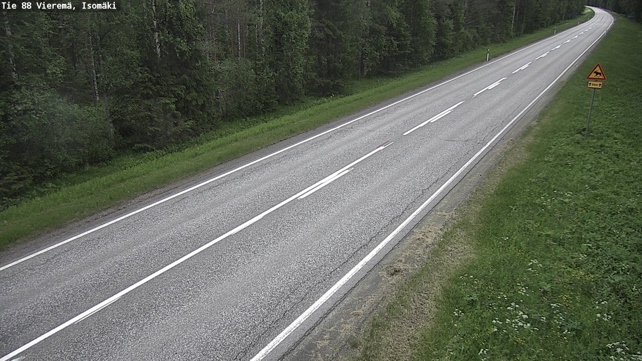 Weather Camera Image Väg 88 Vieremä, Isomäki, Vieremä, Pohjois-Savo