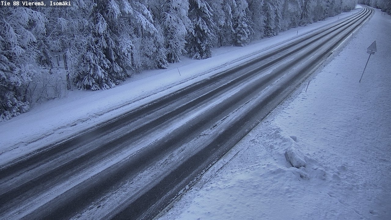 Weather Camera Image Road 88 Vieremä, Isomäki, Vieremä, Pohjois-Savo