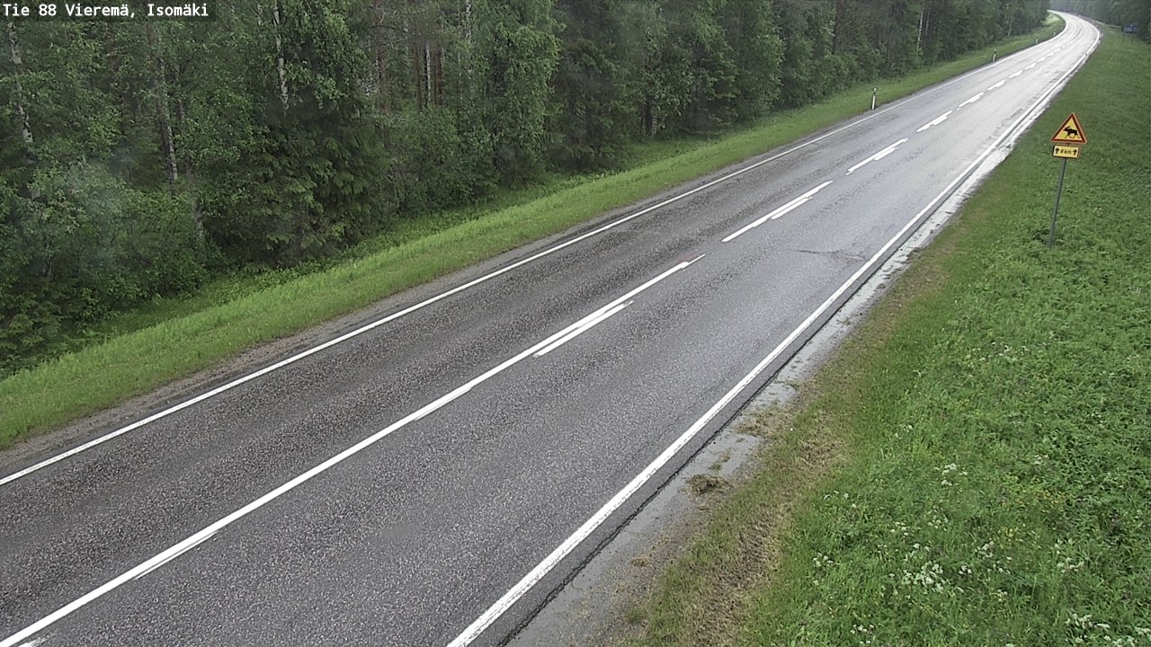 Weather Camera Image Road 88 Vieremä, Isomäki, Vieremä, Pohjois-Savo
