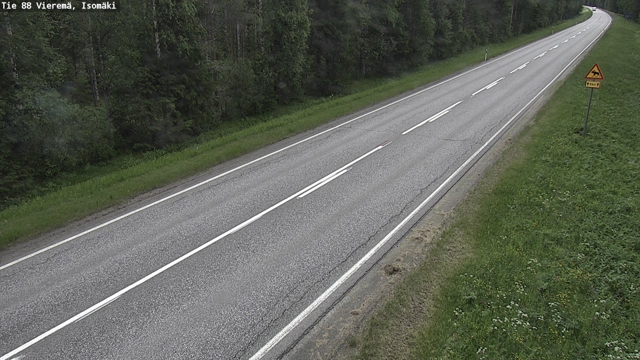Weather Camera Image Väg 88 Vieremä, Isomäki, Vieremä, Pohjois-Savo