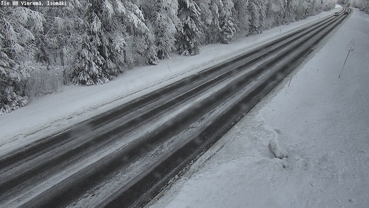 Weather Camera Image Road 88 Vieremä, Isomäki, Vieremä, Pohjois-Savo