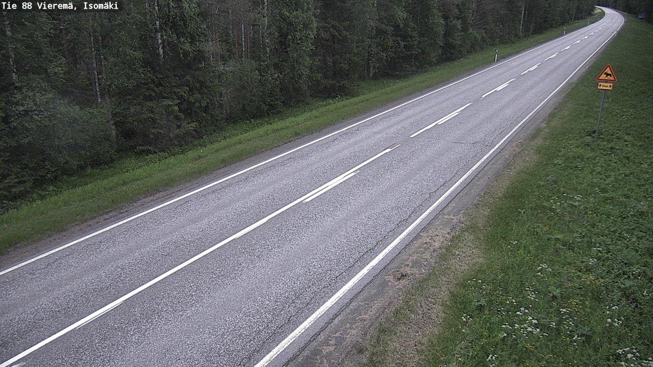 Weather Camera Image Väg 88 Vieremä, Isomäki, Vieremä, Pohjois-Savo