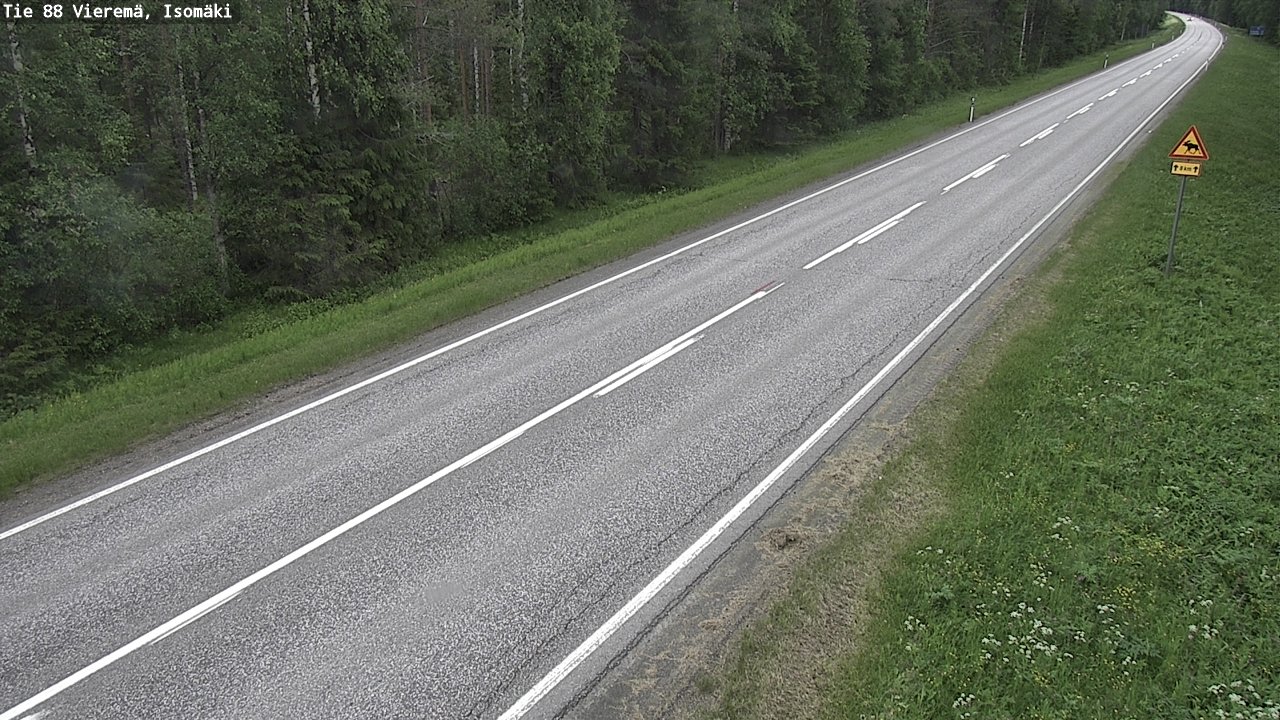 Weather Camera Image Väg 88 Vieremä, Isomäki, Vieremä, Pohjois-Savo