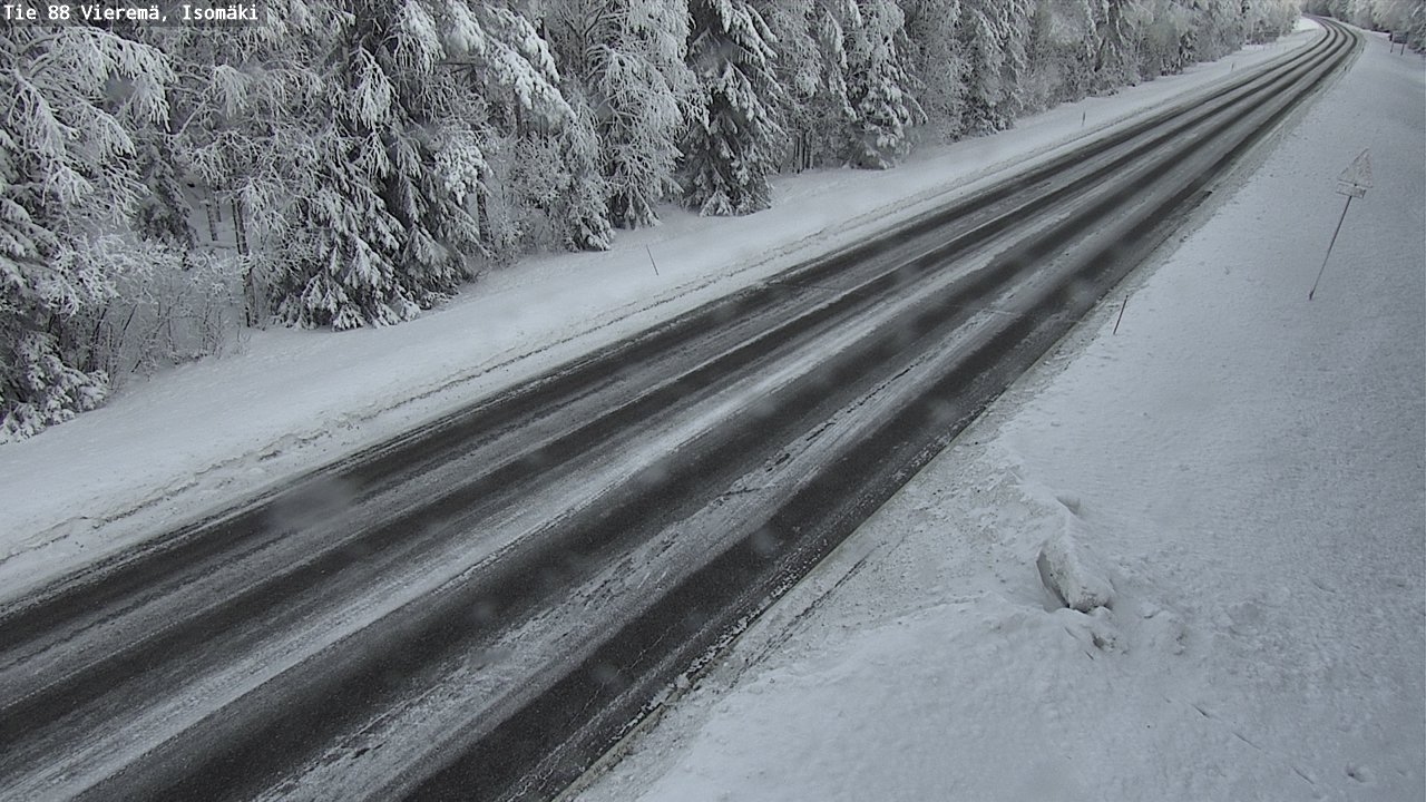 Weather Camera Image Road 88 Vieremä, Isomäki, Vieremä, Pohjois-Savo