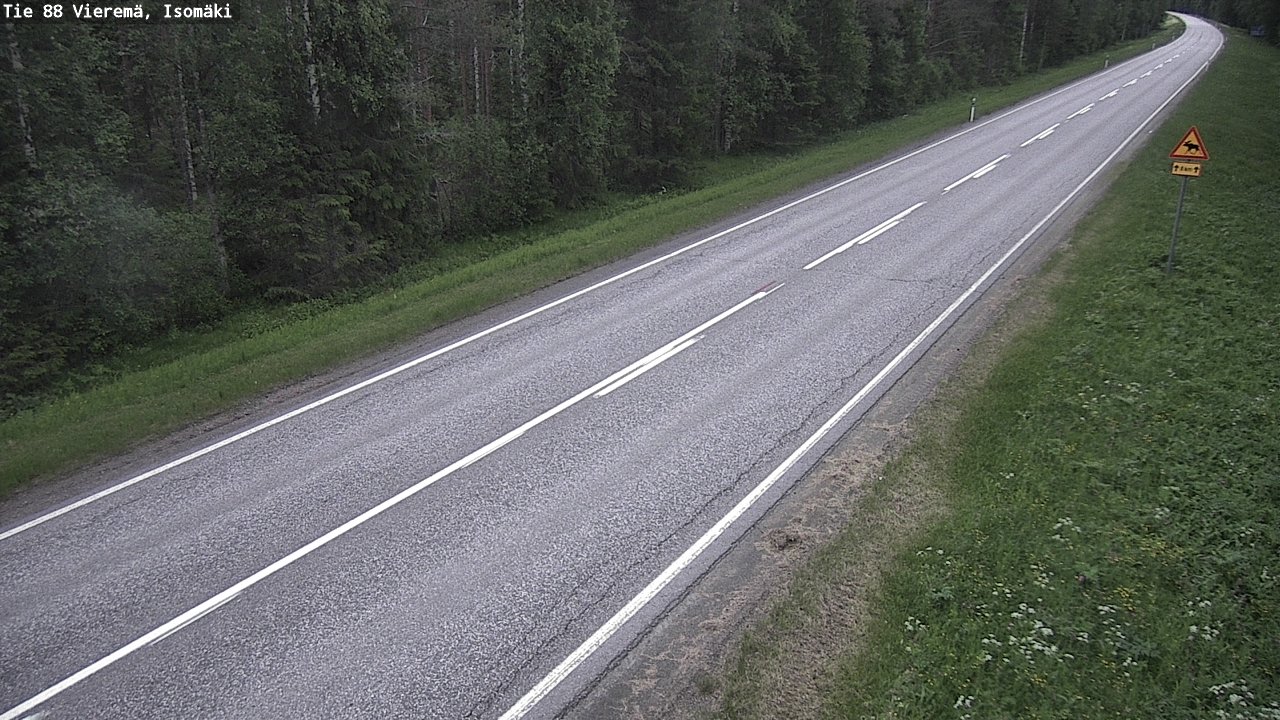 Weather Camera Image Väg 88 Vieremä, Isomäki, Vieremä, Pohjois-Savo