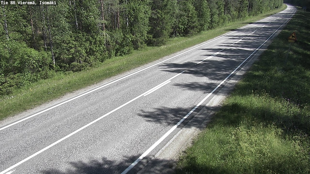Weather Camera Image Väg 88 Vieremä, Isomäki, Vieremä, Pohjois-Savo