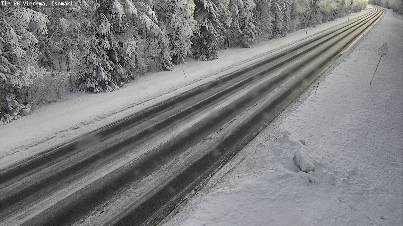 Weather Camera Image Road 88 Vieremä, Isomäki, Vieremä, Pohjois-Savo