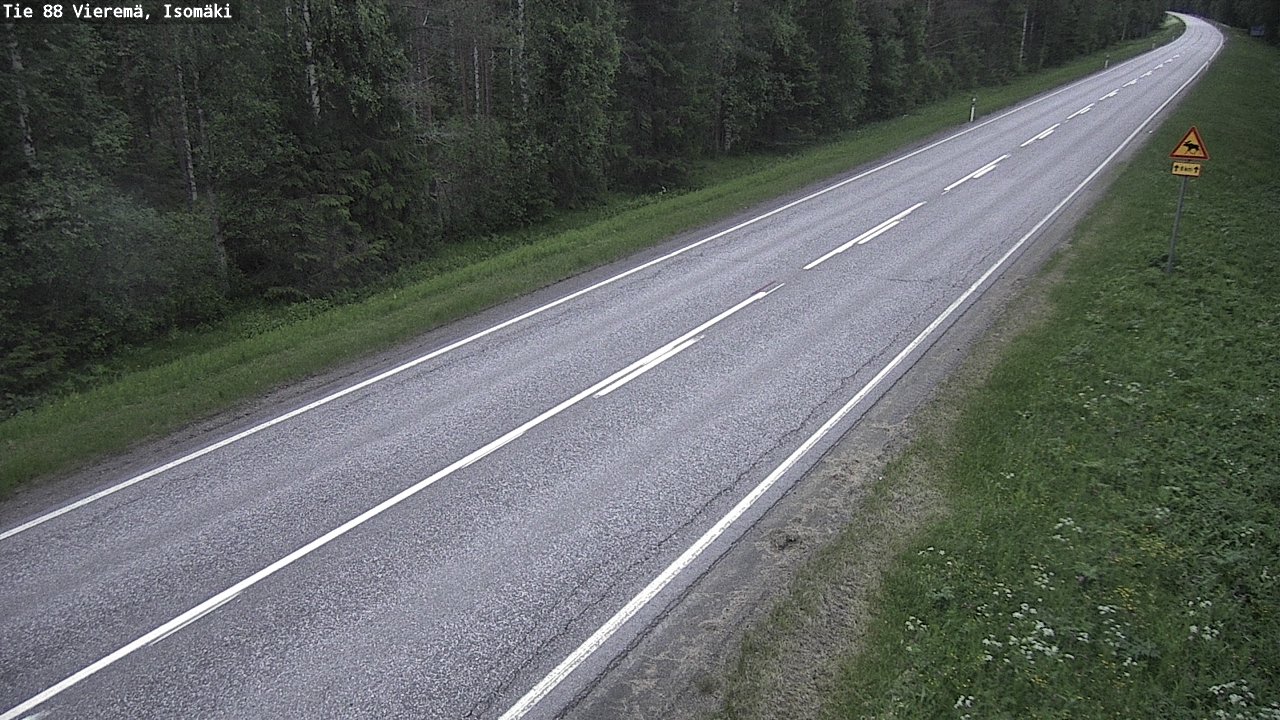 Weather Camera Image Väg 88 Vieremä, Isomäki, Vieremä, Pohjois-Savo