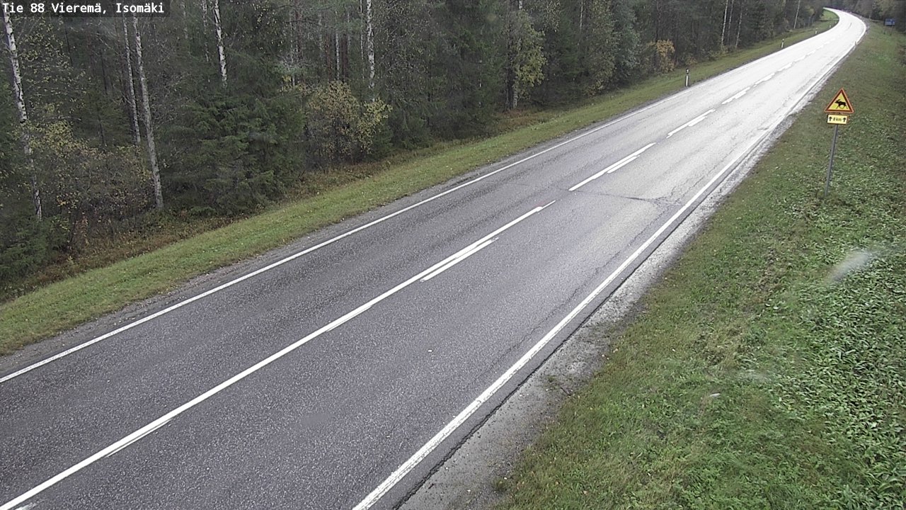 Weather Camera Image Road 88 Vieremä, Isomäki, Vieremä, Pohjois-Savo