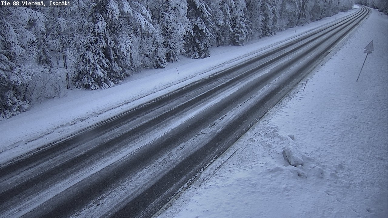 Weather Camera Image Road 88 Vieremä, Isomäki, Vieremä, Pohjois-Savo
