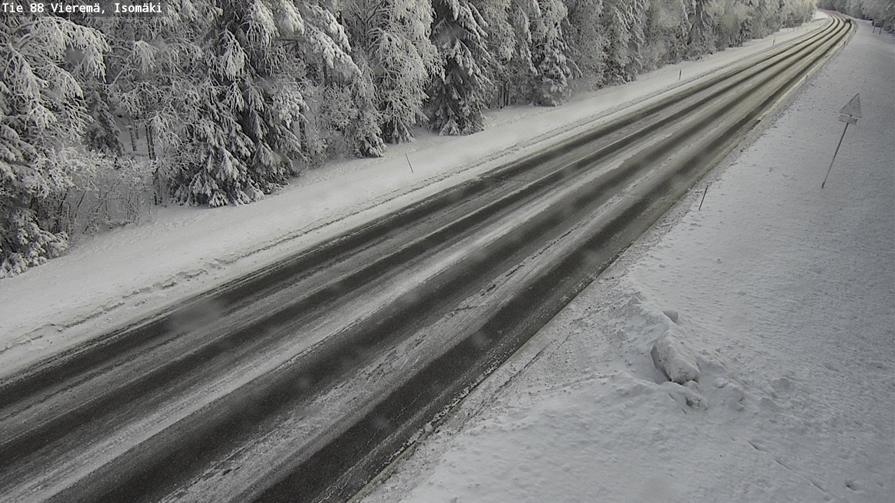 Weather Camera Image Road 88 Vieremä, Isomäki, Vieremä, Pohjois-Savo