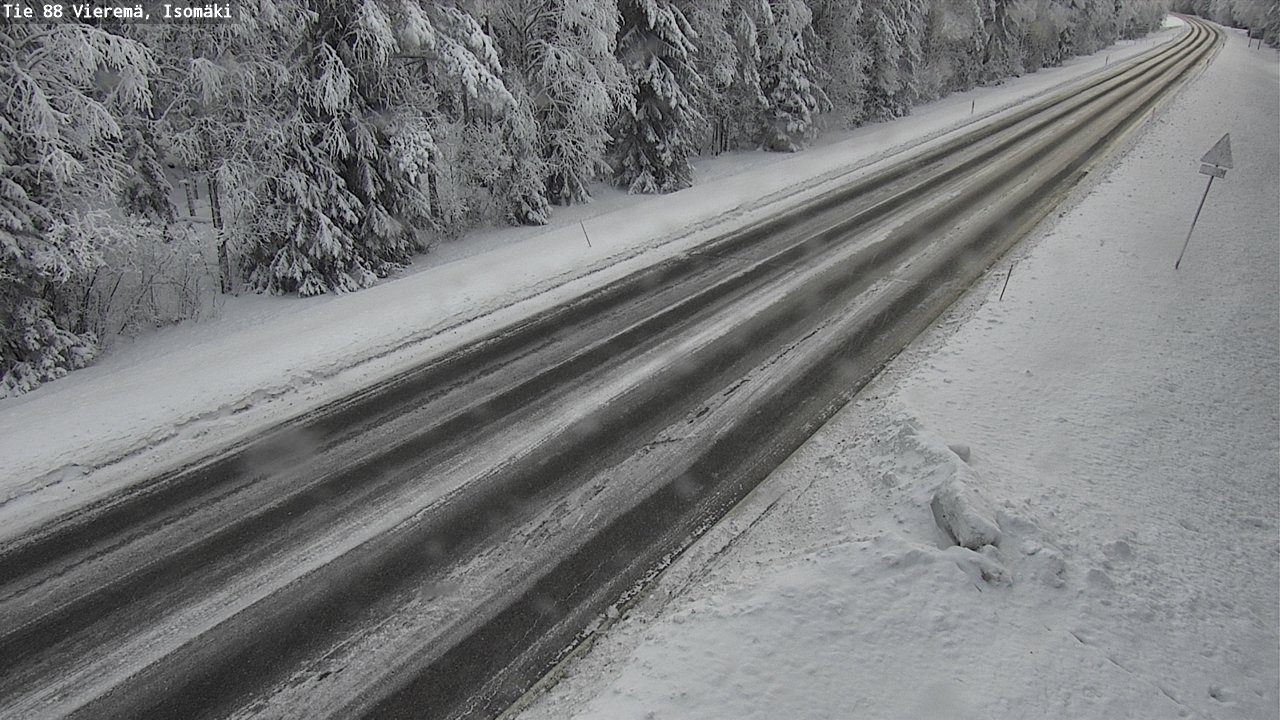 Weather Camera Image Road 88 Vieremä, Isomäki, Vieremä, Pohjois-Savo
