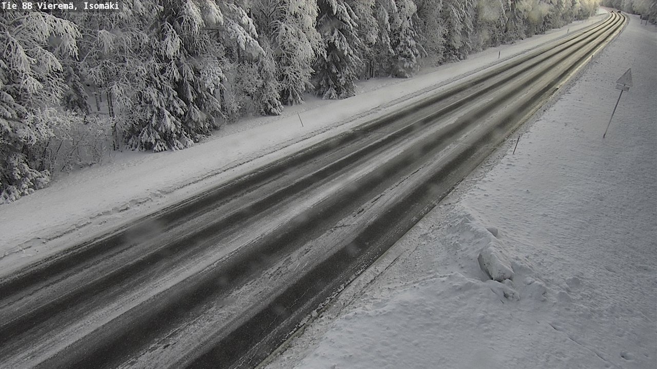 Weather Camera Image Road 88 Vieremä, Isomäki, Vieremä, Pohjois-Savo