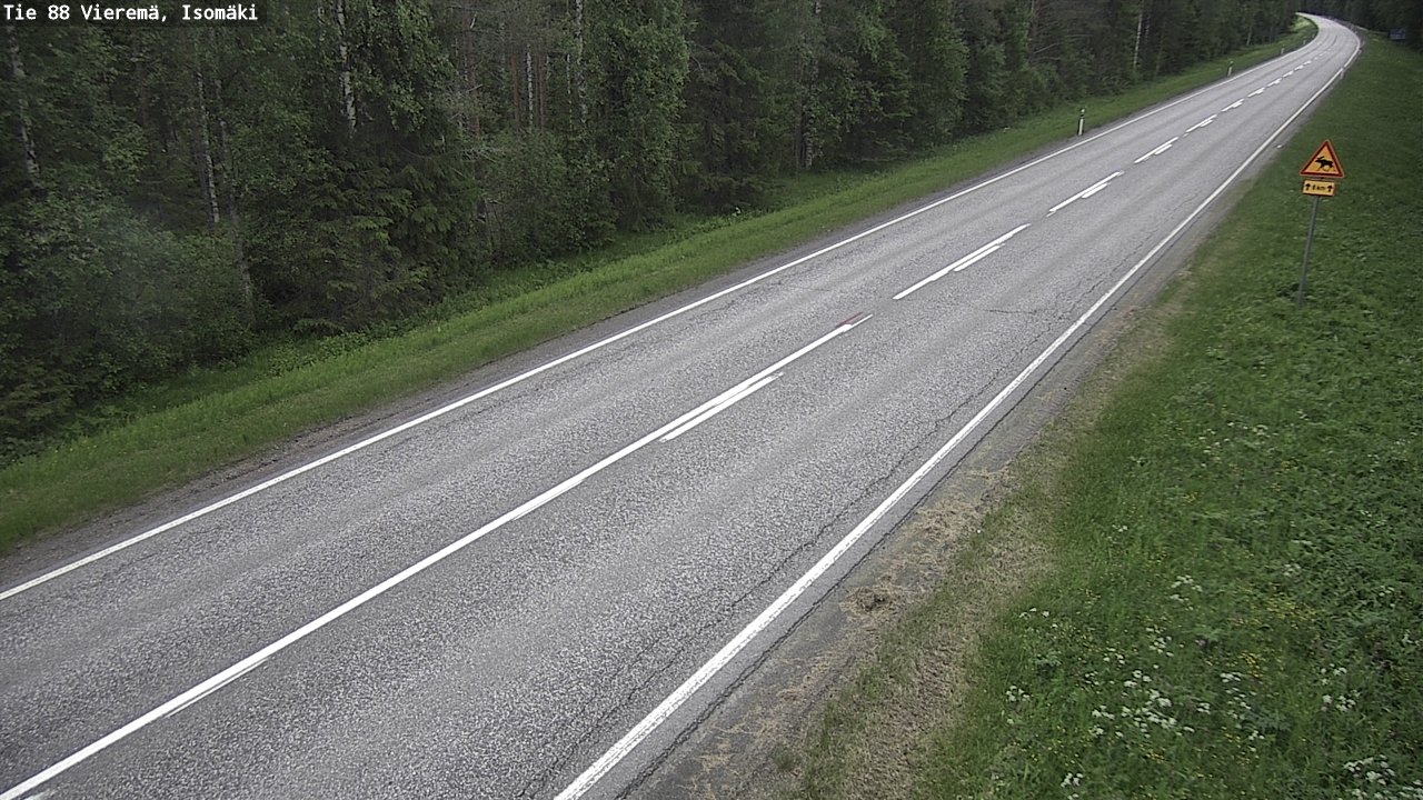 Weather Camera Image Väg 88 Vieremä, Isomäki, Vieremä, Pohjois-Savo
