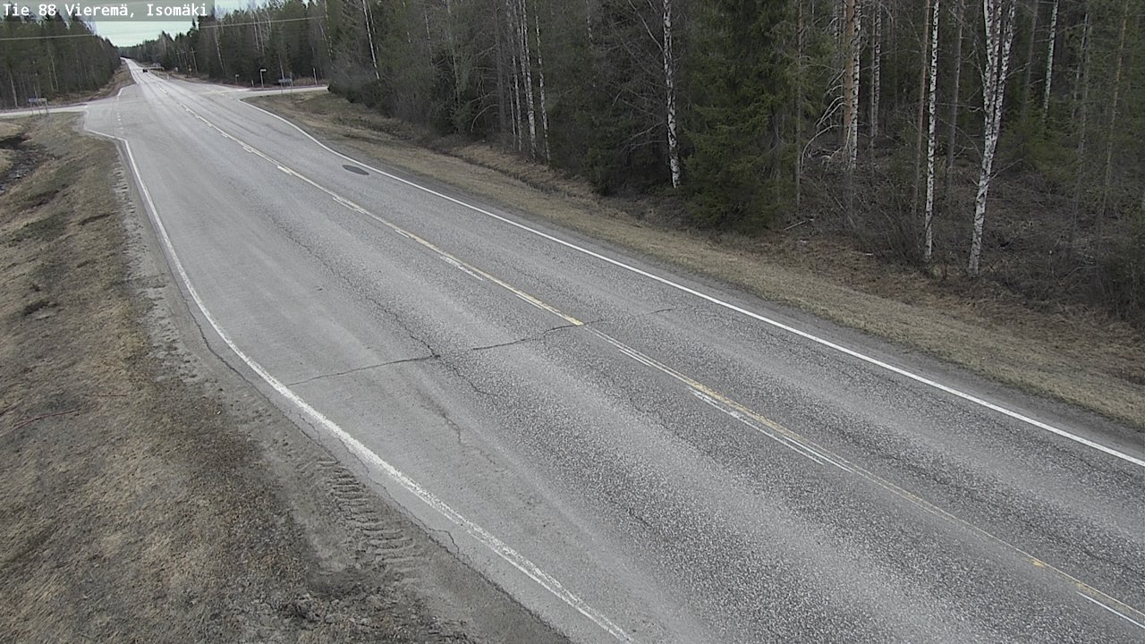 Weather Camera Image Road 88 Vieremä, Isomäki, Vieremä, Pohjois-Savo