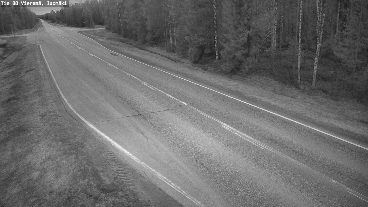 Weather Camera Image Road 88 Vieremä, Isomäki, Vieremä, Pohjois-Savo