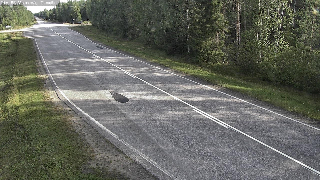 Weather Camera Image Road 88 Vieremä, Isomäki, Vieremä, Pohjois-Savo