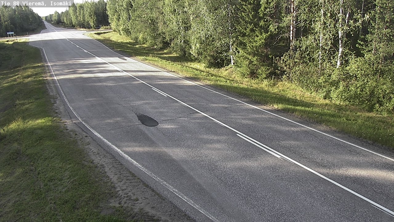 Weather Camera Image Road 88 Vieremä, Isomäki, Vieremä, Pohjois-Savo