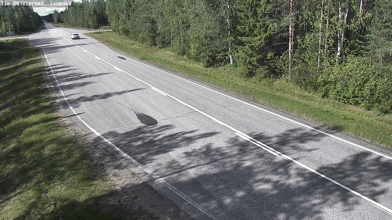 Weather Camera Image Road 88 Vieremä, Isomäki, Vieremä, Pohjois-Savo