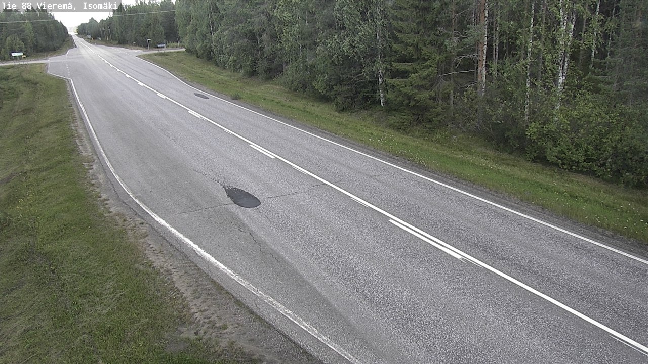 Weather Camera Image Road 88 Vieremä, Isomäki, Vieremä, Pohjois-Savo