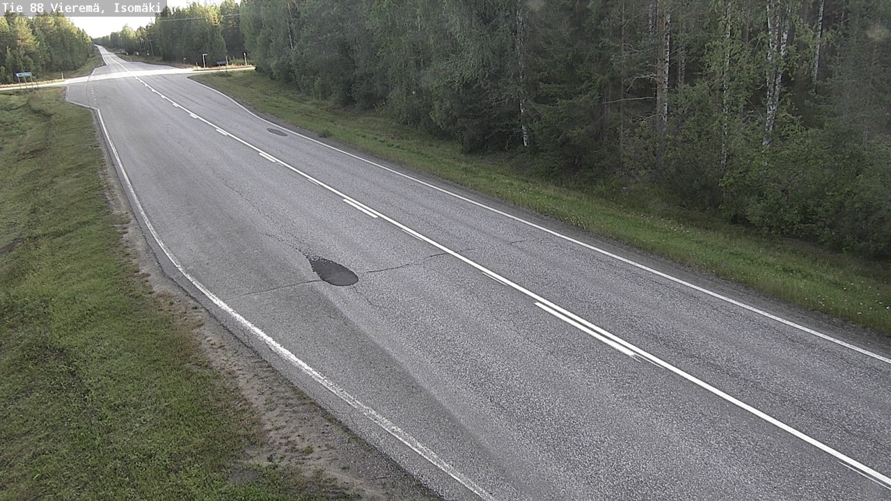 Weather Camera Image Road 88 Vieremä, Isomäki, Vieremä, Pohjois-Savo