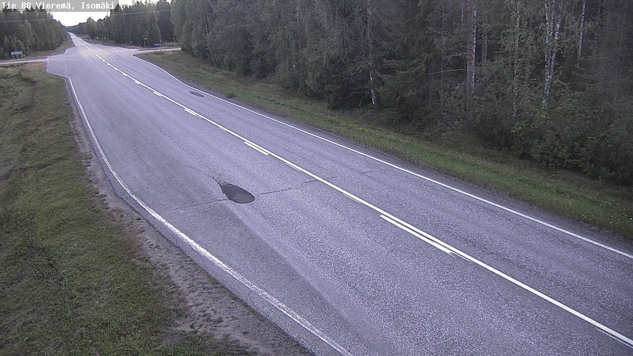 Weather Camera Image Road 88 Vieremä, Isomäki, Vieremä, Pohjois-Savo