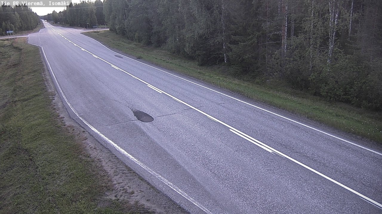 Weather Camera Image Road 88 Vieremä, Isomäki, Vieremä, Pohjois-Savo