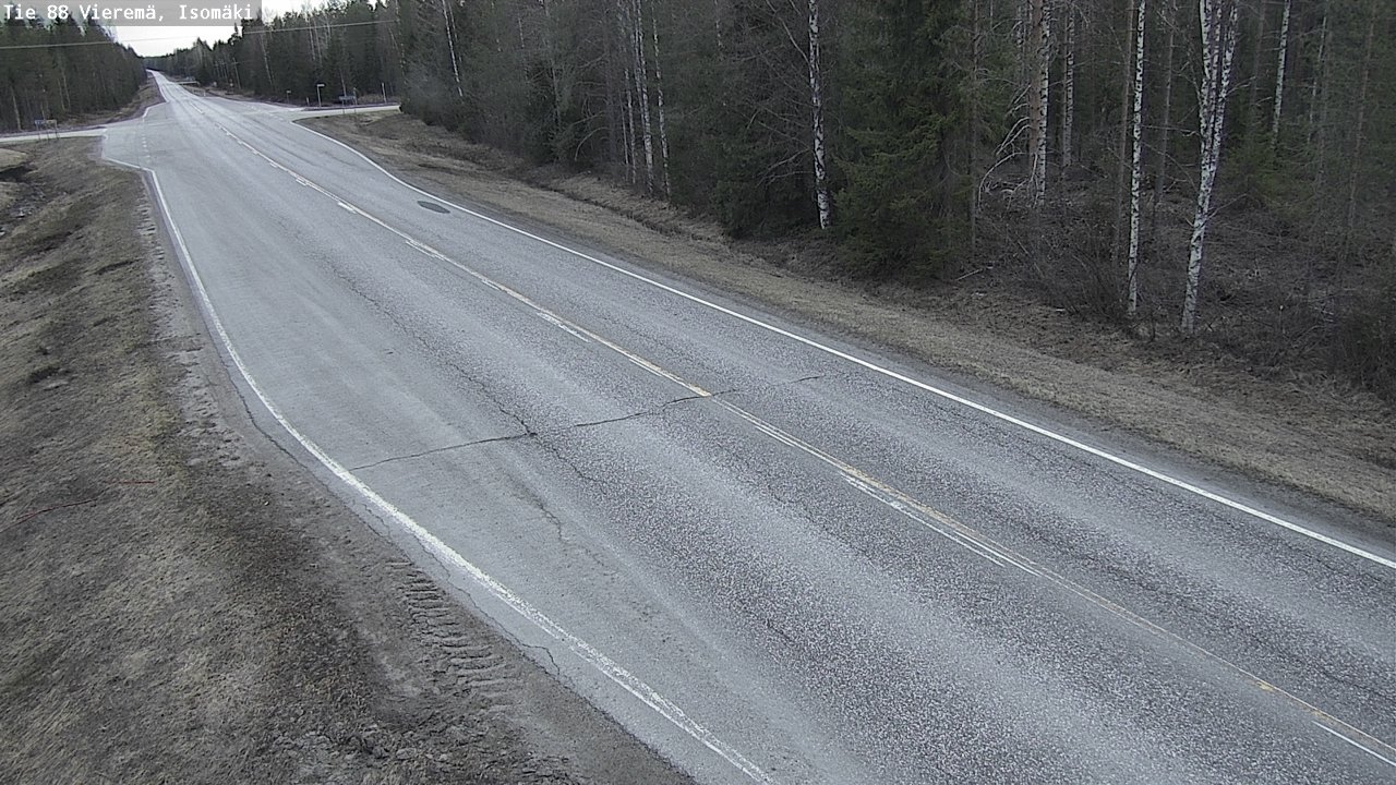 Weather Camera Image Road 88 Vieremä, Isomäki, Vieremä, Pohjois-Savo