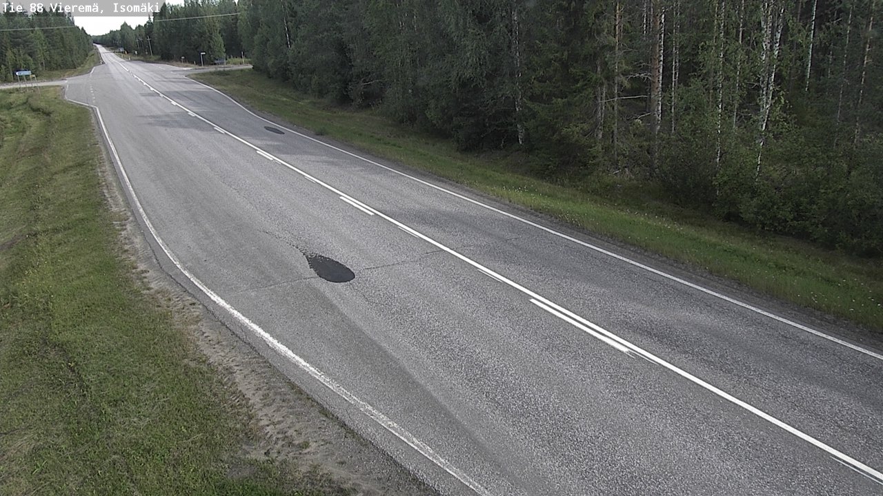 Weather Camera Image Road 88 Vieremä, Isomäki, Vieremä, Pohjois-Savo