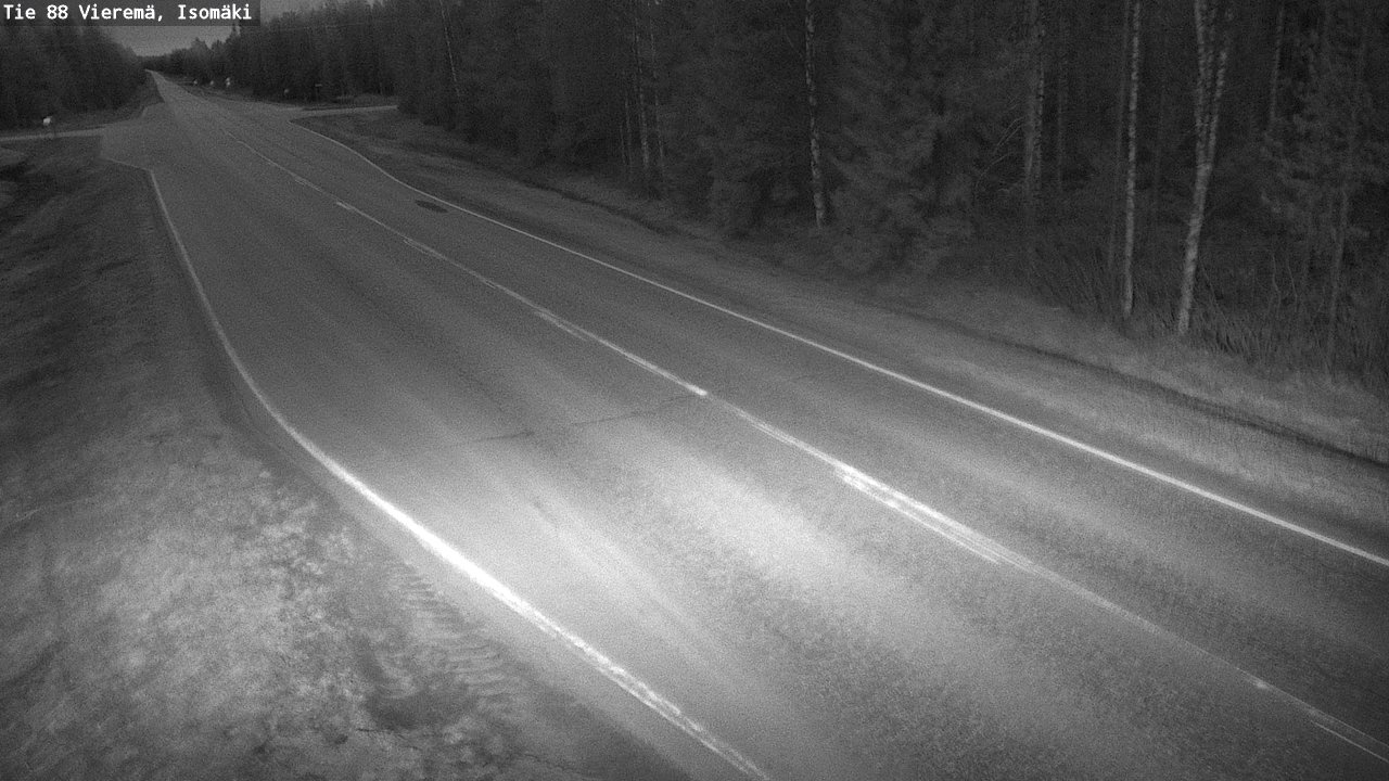 Weather Camera Image Road 88 Vieremä, Isomäki, Vieremä, Pohjois-Savo