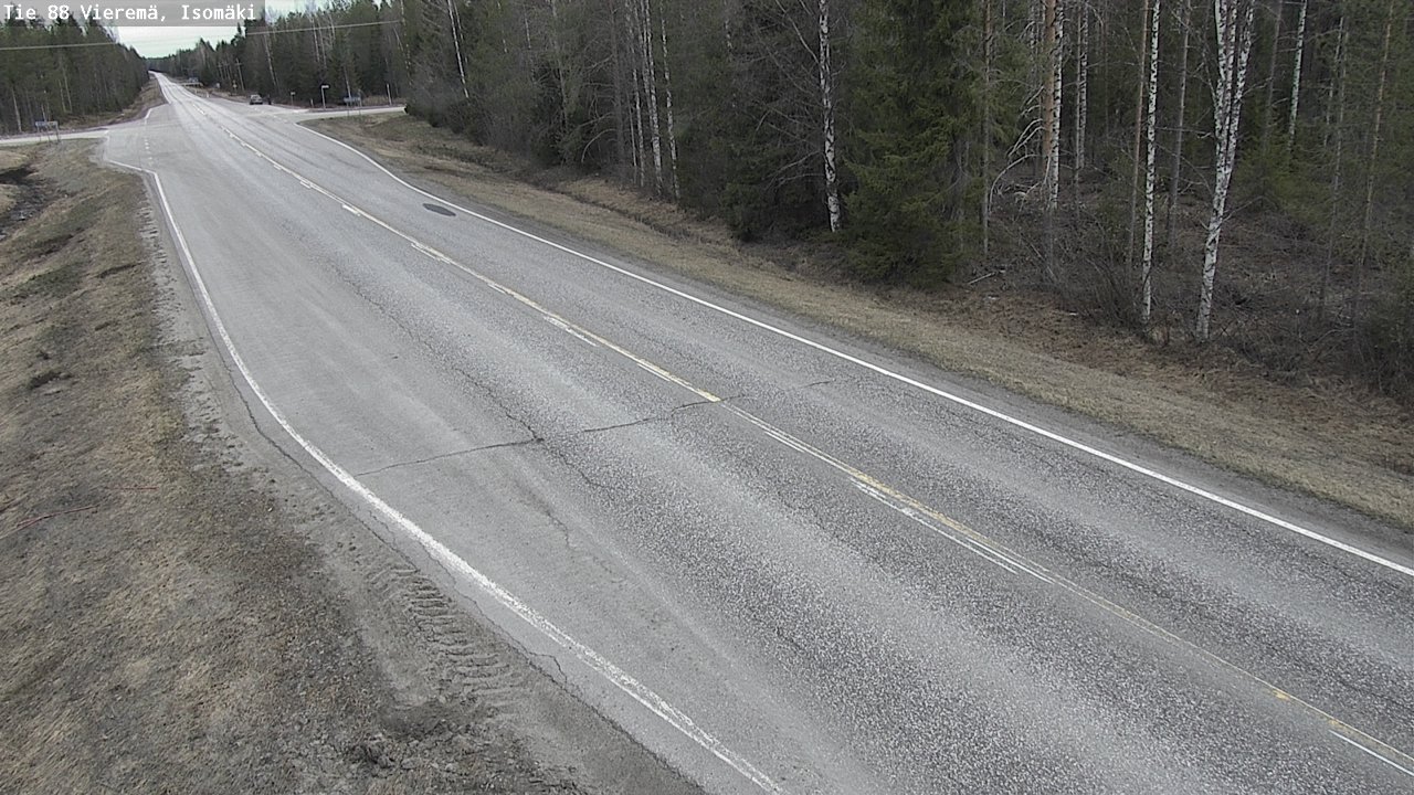 Weather Camera Image Road 88 Vieremä, Isomäki, Vieremä, Pohjois-Savo