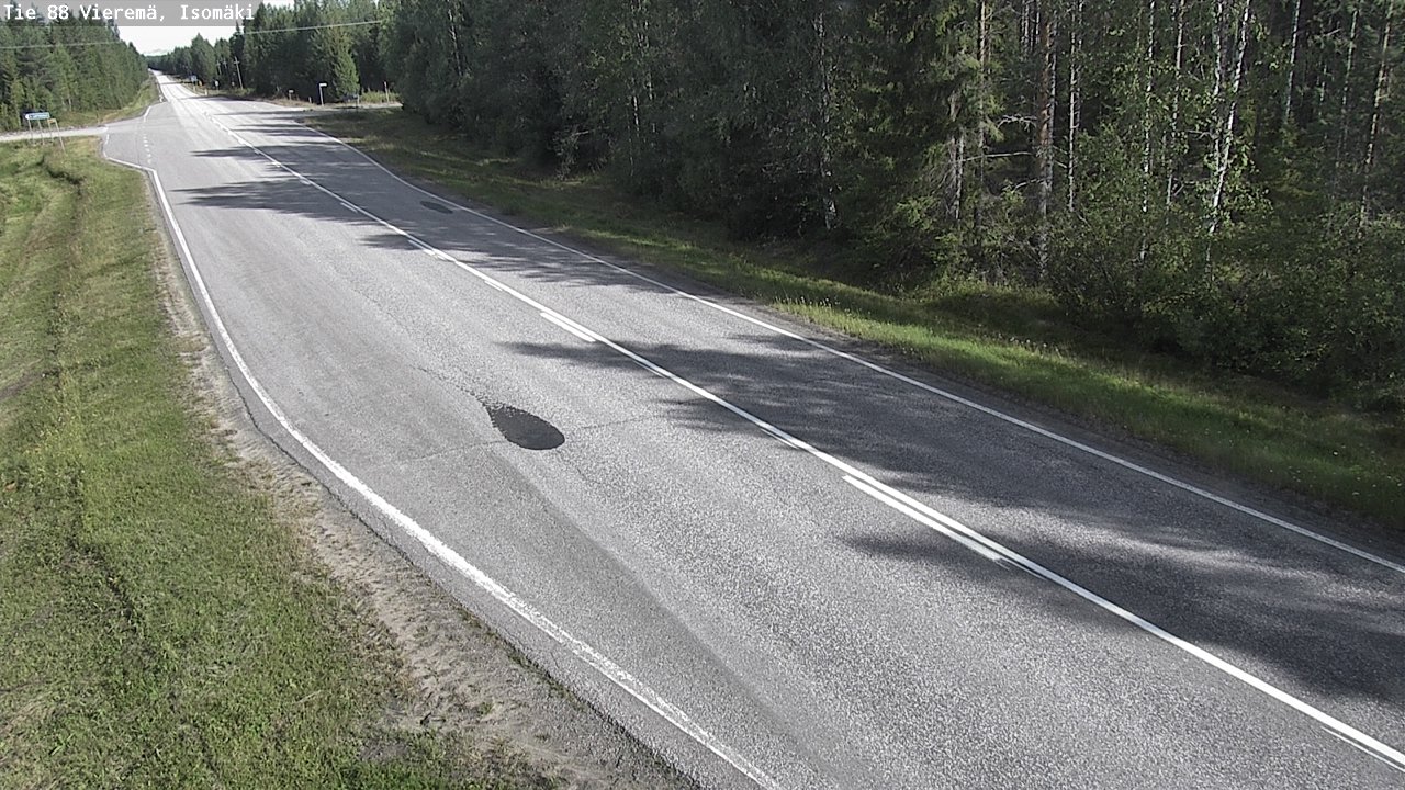 Weather Camera Image Road 88 Vieremä, Isomäki, Vieremä, Pohjois-Savo