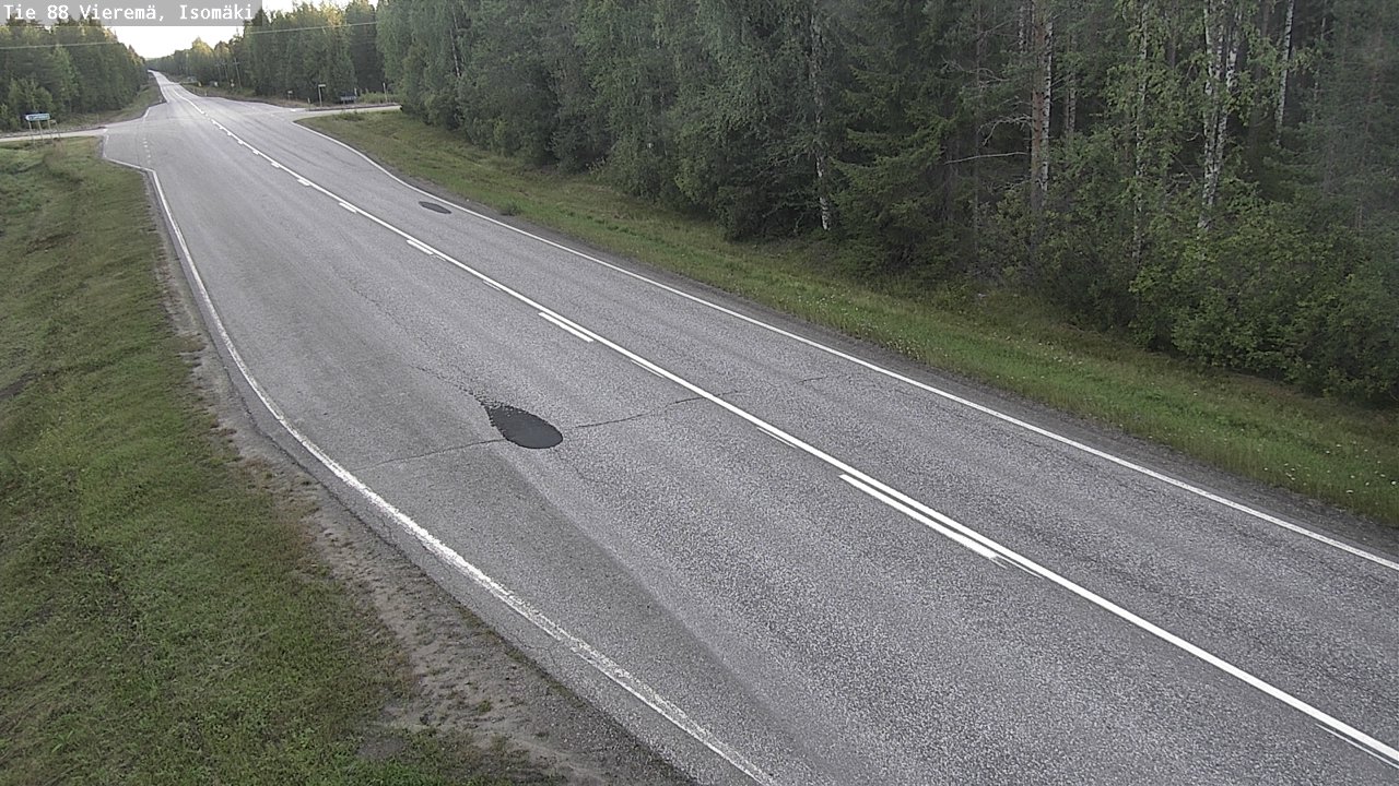 Weather Camera Image Road 88 Vieremä, Isomäki, Vieremä, Pohjois-Savo