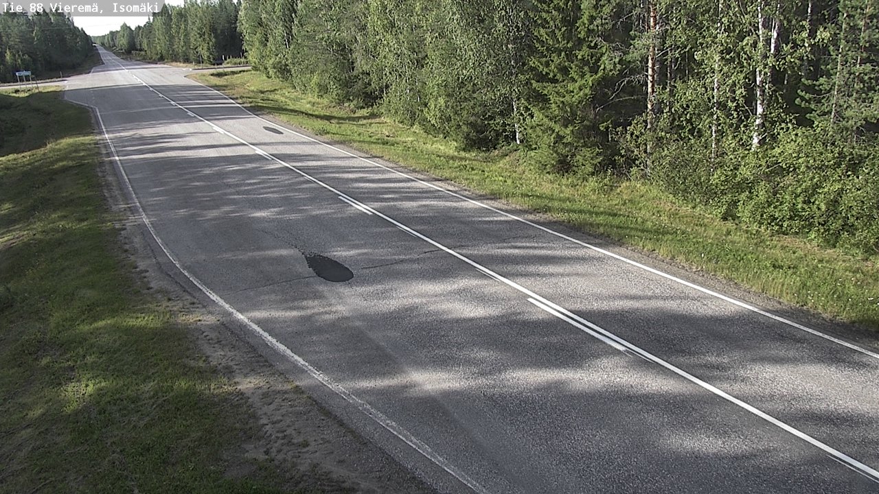 Weather Camera Image Road 88 Vieremä, Isomäki, Vieremä, Pohjois-Savo