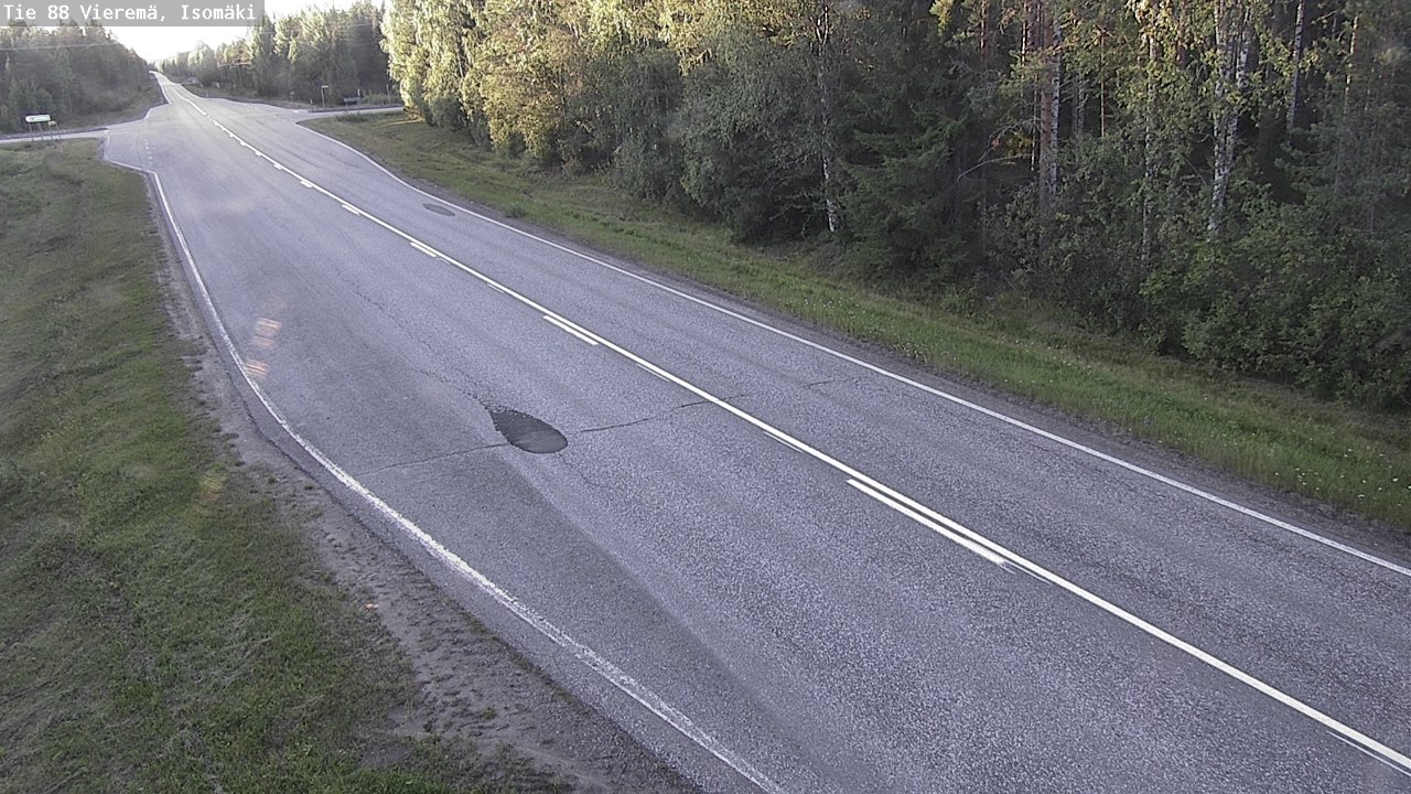 Weather Camera Image Road 88 Vieremä, Isomäki, Vieremä, Pohjois-Savo
