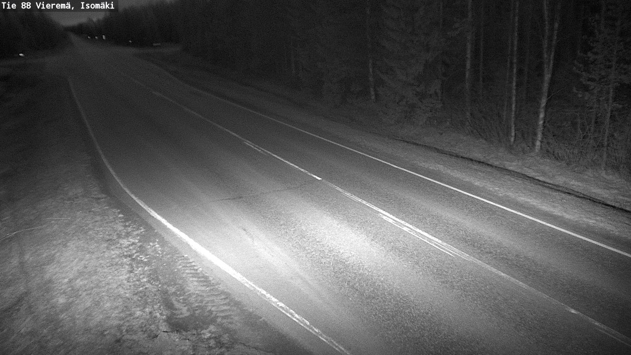 Weather Camera Image Road 88 Vieremä, Isomäki, Vieremä, Pohjois-Savo