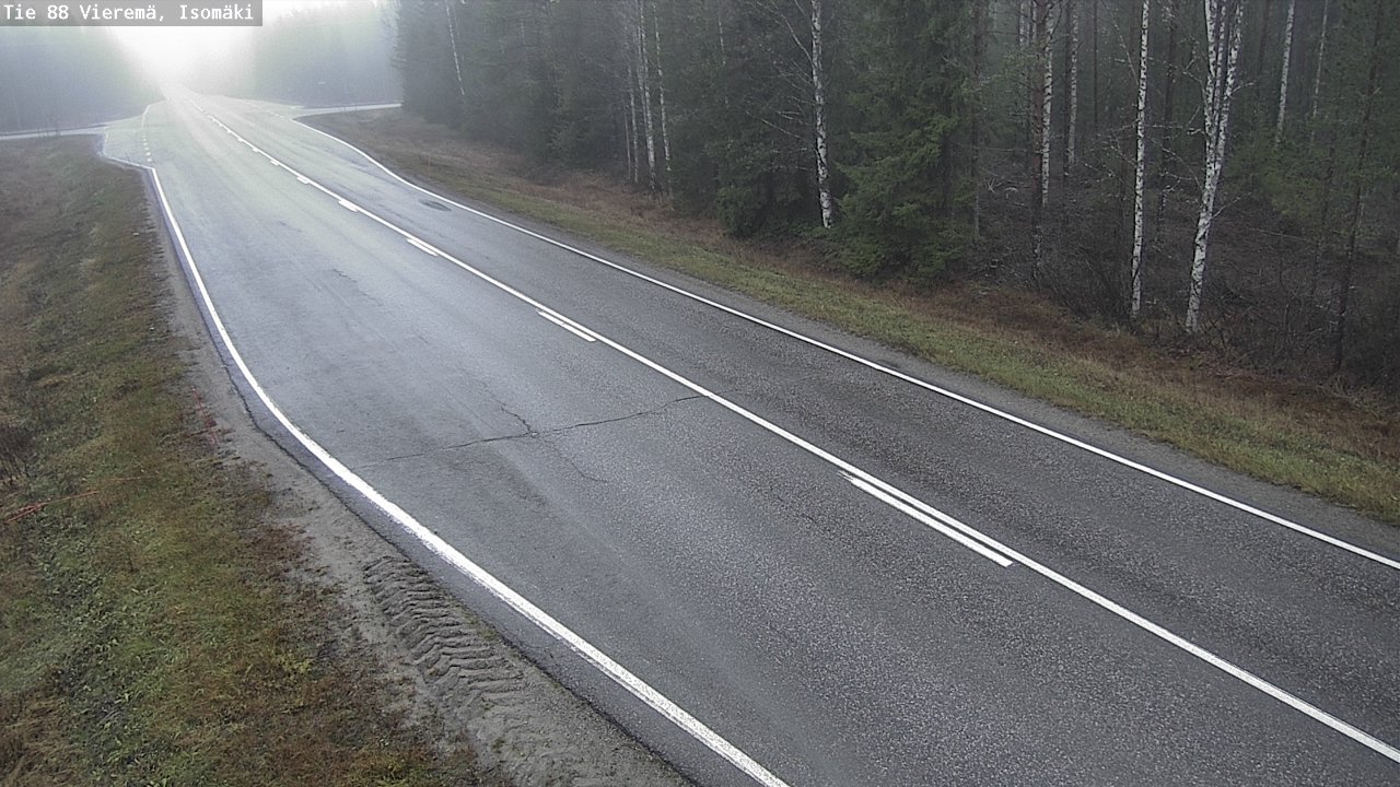 Weather Camera Image Väg 88 Vieremä, Isomäki, Vieremä, Pohjois-Savo