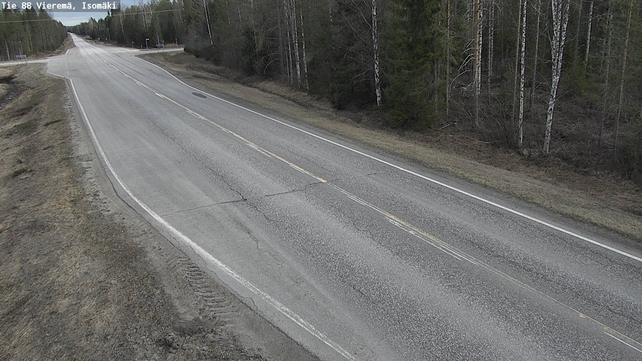 Weather Camera Image Road 88 Vieremä, Isomäki, Vieremä, Pohjois-Savo