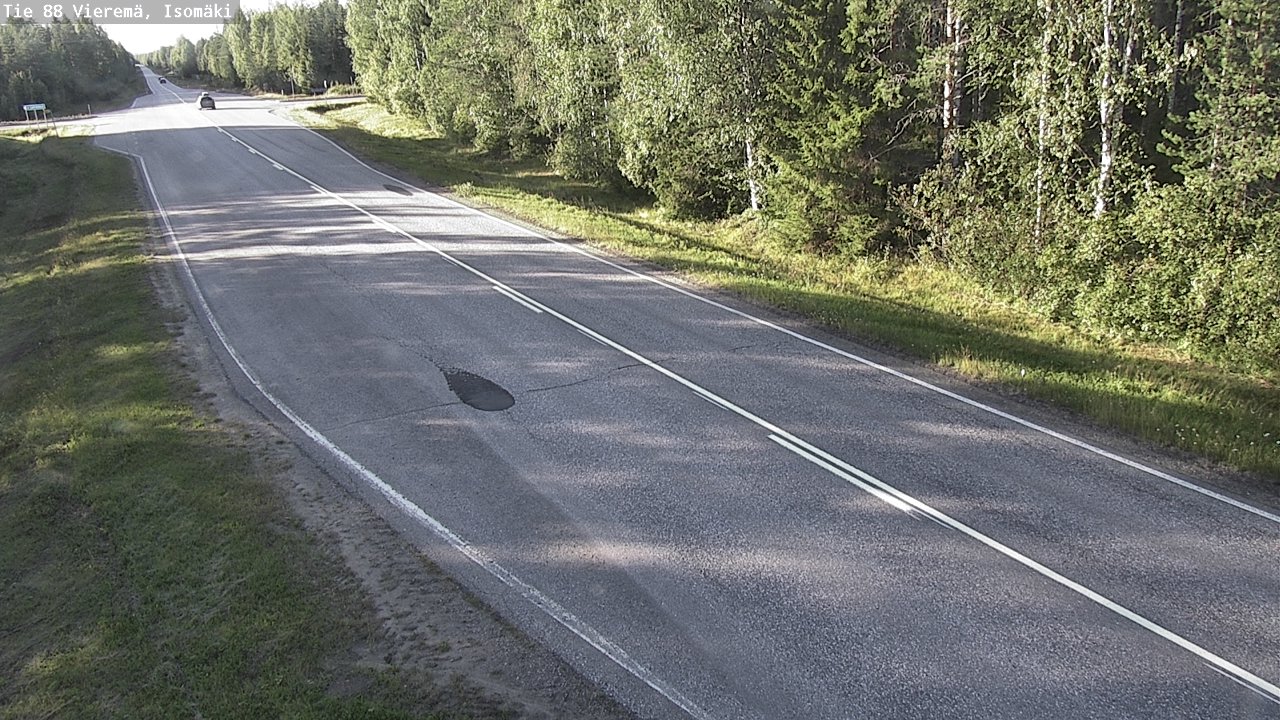Weather Camera Image Road 88 Vieremä, Isomäki, Vieremä, Pohjois-Savo