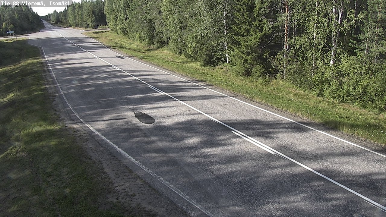 Weather Camera Image Road 88 Vieremä, Isomäki, Vieremä, Pohjois-Savo