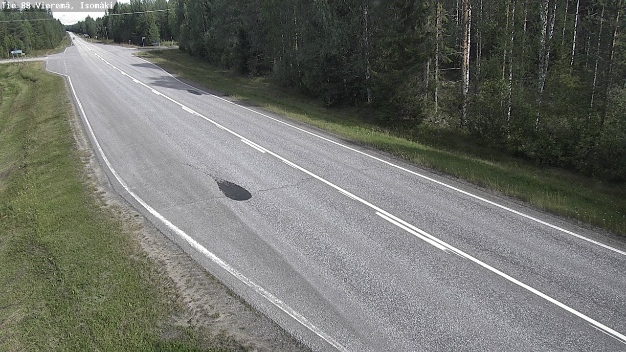 Weather Camera Image Road 88 Vieremä, Isomäki, Vieremä, Pohjois-Savo