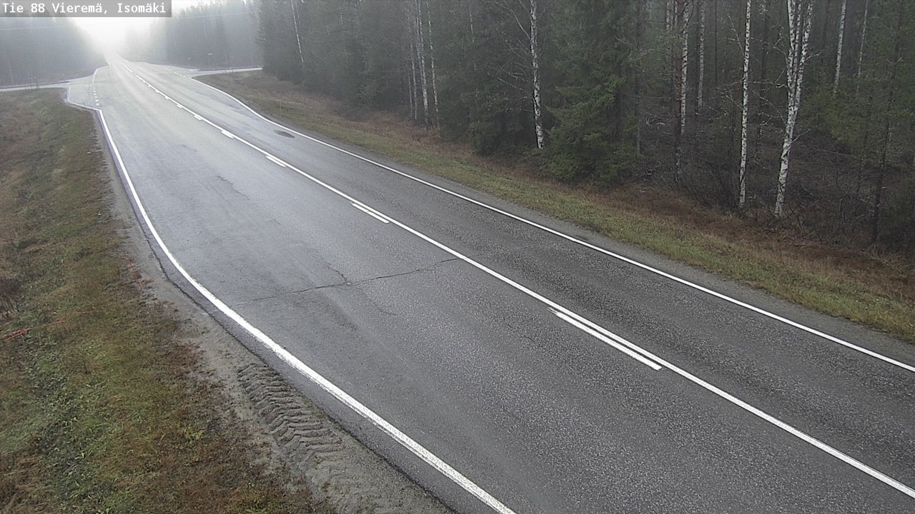 Weather Camera Image Väg 88 Vieremä, Isomäki, Vieremä, Pohjois-Savo