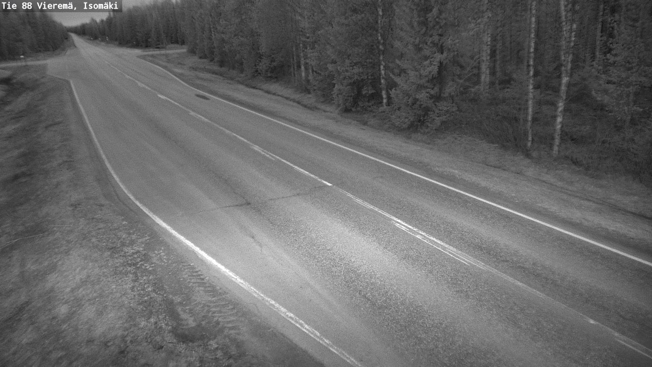 Weather Camera Image Road 88 Vieremä, Isomäki, Vieremä, Pohjois-Savo