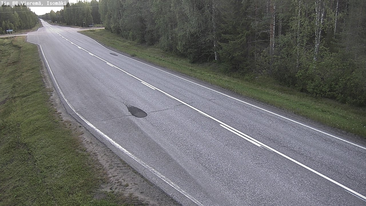 Weather Camera Image Road 88 Vieremä, Isomäki, Vieremä, Pohjois-Savo