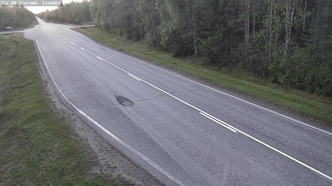 Weather Camera Image Road 88 Vieremä, Isomäki, Vieremä, Pohjois-Savo